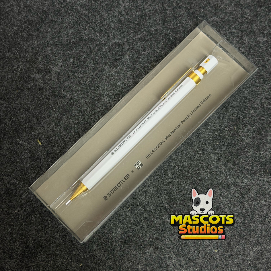 [006] ดินสอกด Staedtler Hexagonal 0.5mm รุ่นลิมิเต็ด Itoya Exclusive สีเทาอ่อน-ทอง [Rare Item] ของแท้ ใหม่ในแพ็ค
