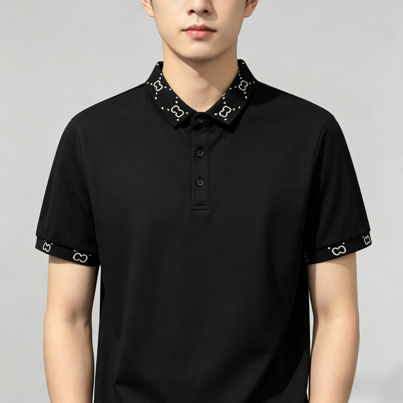 PROMAN เสื้อโปโลผู้ชาย ทรงหลวมสบาย ผ้าฝ้ายแท้ ใส่ไปทำงาน-เที่ยวได้ สีไม่ซีด ไซส์ M-3XL รูปที่ 5