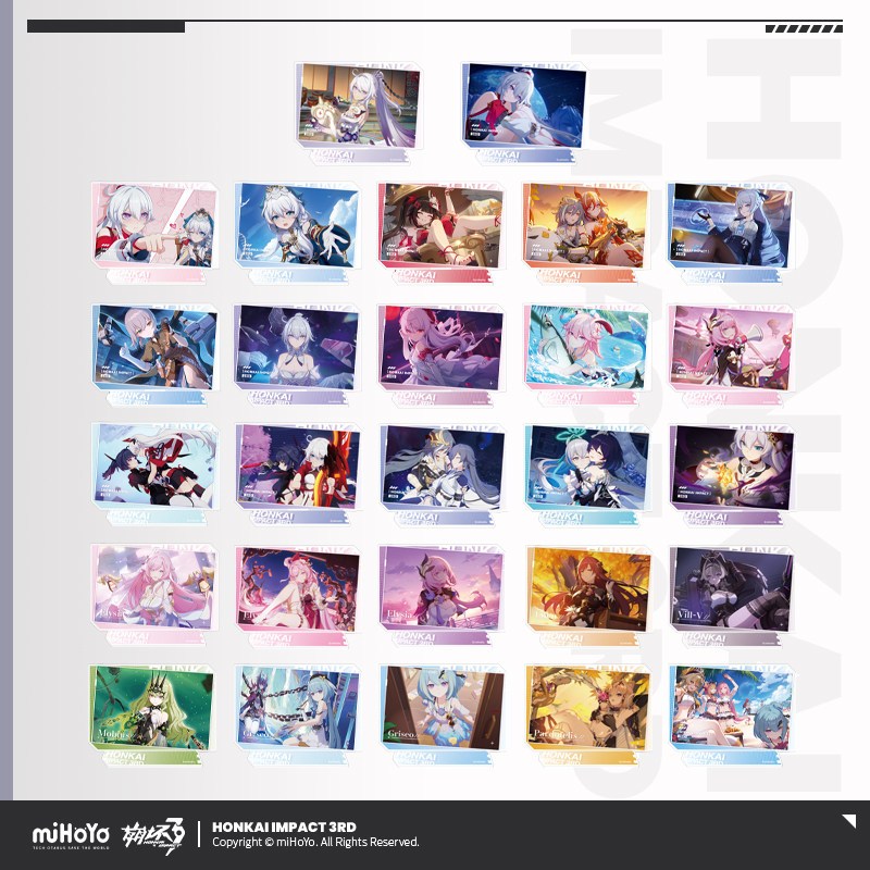 [ พร้อมส่ง / Official ] Honkai Impact CG - Mini Standee ฮงไค อิมแพค HI3 มินิ สแตนดี้ Elysia Mobius