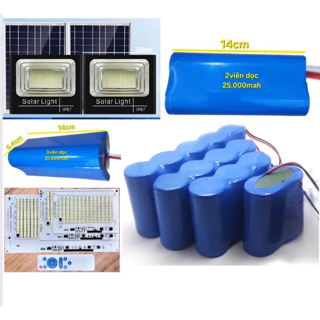 แบตเตอรี่สำหรับสปอร์ตไลท์โซล่าเซลล์ ถ่านชาร์จ 32700 3.2V 12AH/22AH/27AH/32AH/37AH แบตเตอรี่ลิเธียม