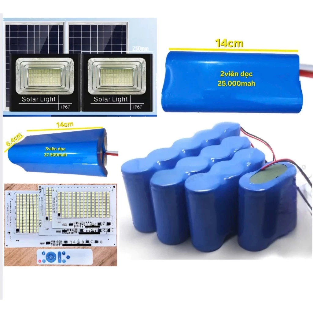 แบตเตอรี่สำหรับสปอร์ตไลท์โซล่าเซลล์ ถ่านชาร์จ 32700 3.2V 12AH/22AH/27AH/32AH/37AH แบตเตอรี่ลิเธียม