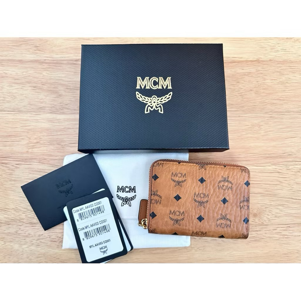 พร้อมส่ง✨mcm zip around wallet ✨แท้ 💯