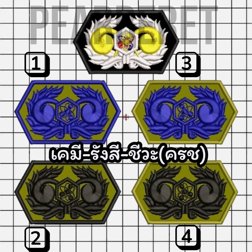 เครื่องหมายเคมี-รังสี-ชีวะ(ครช)นูน3มิติ