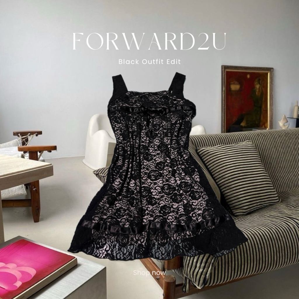 Black Outfit Edit | FORWARD2U🪙🪄เสื้อผ้าดำ โกธิค Gothic style🕳️วินเทจ เดรสดำ🫶🏻✨ เสื้อผ้ามือสอง