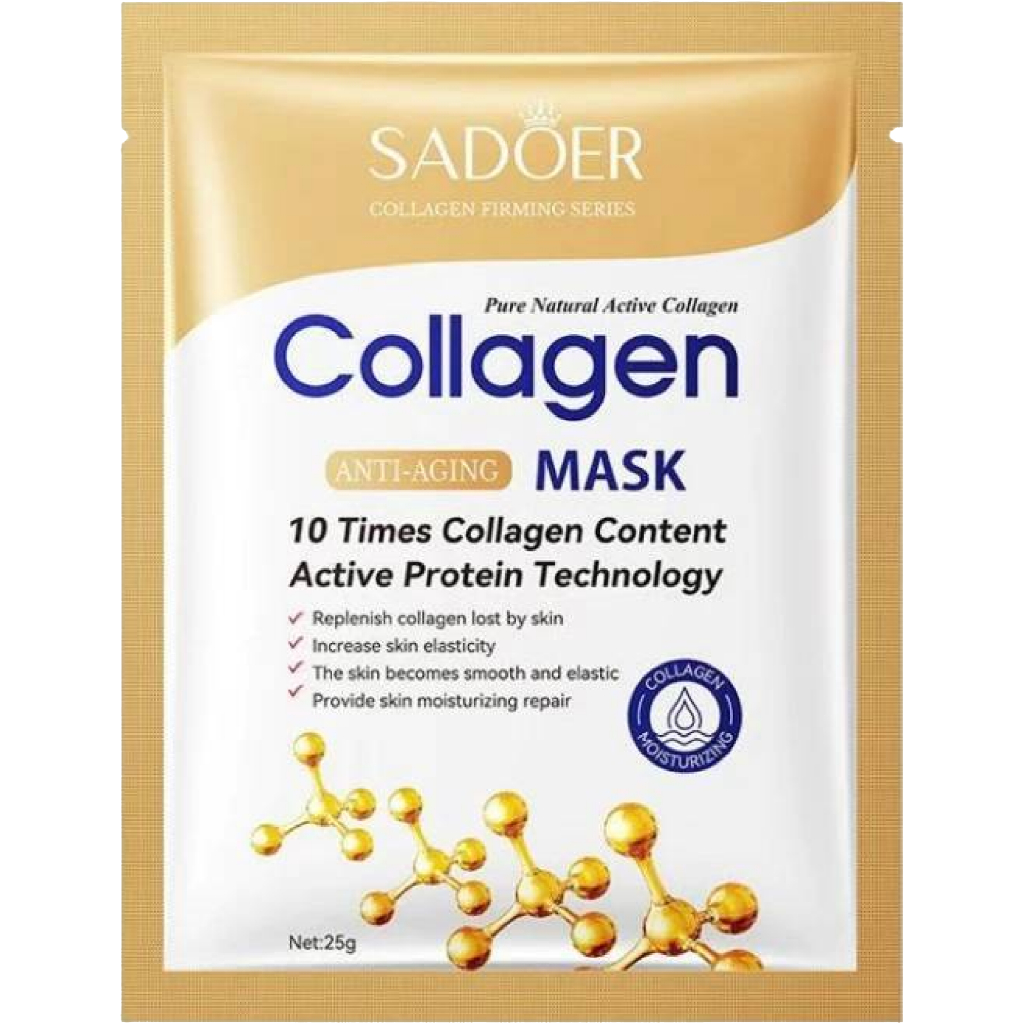 มาส์ก Sadoer Collagen Sheet Mask มาส์กหน้าคอลลาเจน ให้หน้ากระจ่างใส