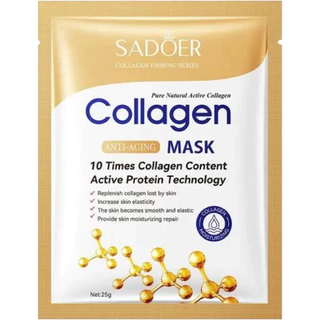 มาส์ก Sadoer Collagen Sheet Mask มาส์กหน้าคอลลาเจน ให้หน้ากระจ่างใส