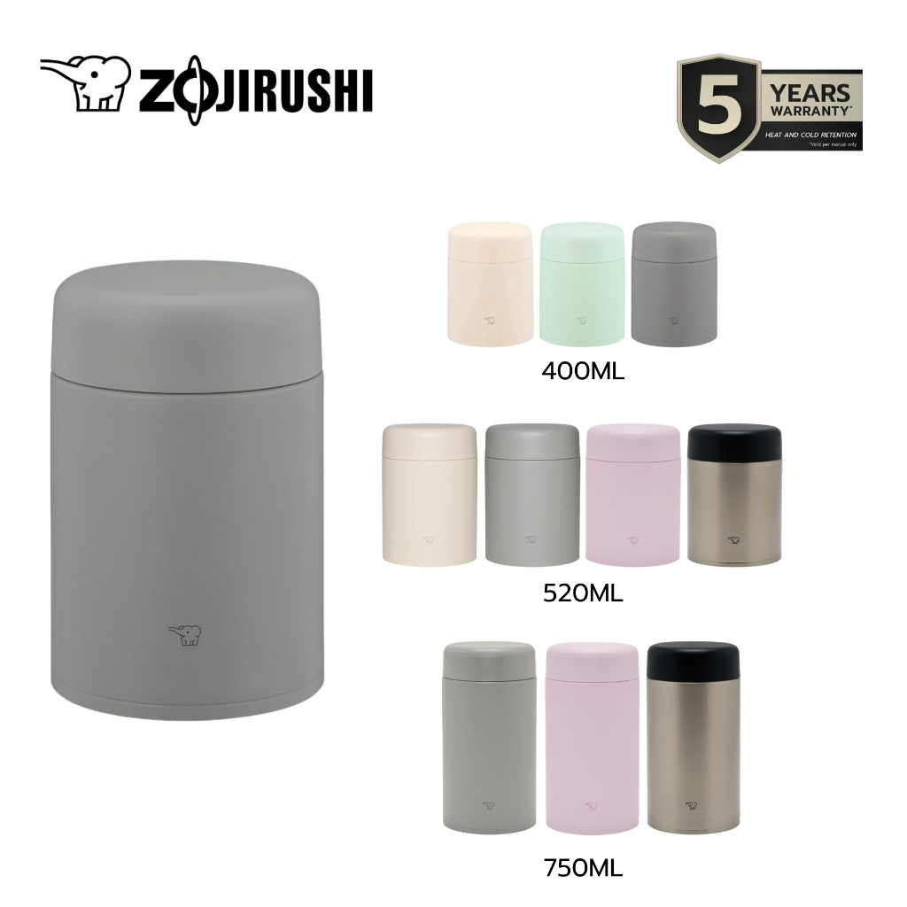 Zojirushi Food Jars ภาชนะบรรจุอาหารสุญญากาศ ความจุ 0.4L/0.52L/ 0.75L รุ่น SW-LA40/52H/75H