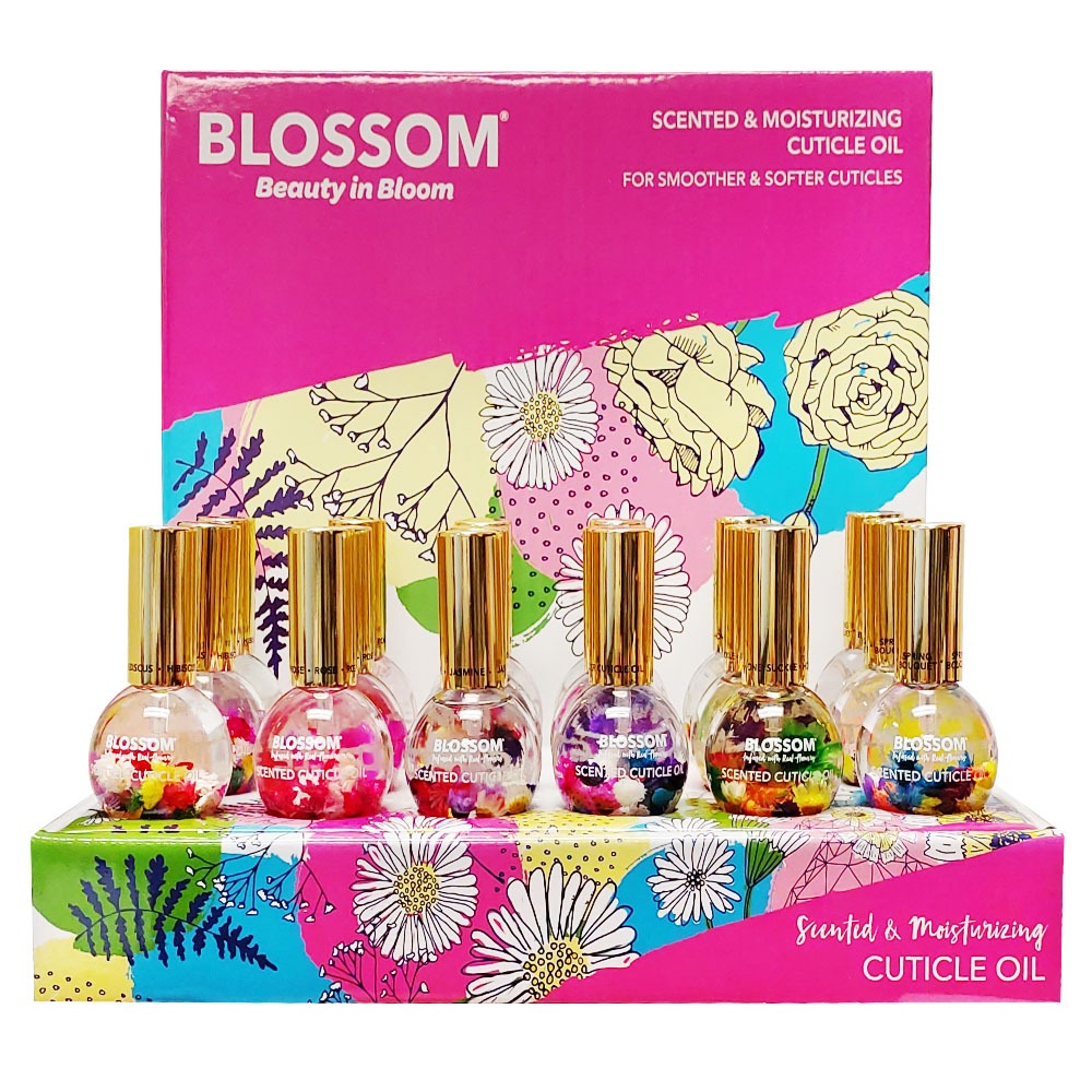 Blossom cuticle oil 0.5 0z.ออยบำรุงหนังรอบเล็บ ไม่ต้องเจ็บปวดกับหนังลอกจนเลือดออก ปลอดภัยจากธรรมชาติ 100% กลิ่นหอมอ่อนๆ