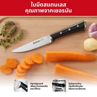 [สินค้าใหม่] Tefal มีดสแตนเลสทำอาหารรุ่น Ice Force พรีเมี่ยมเยอรมันสแตนเลสสตีล คมนานด้วยกระบวนการแช่แข็ง รับประกัน 10 ปี