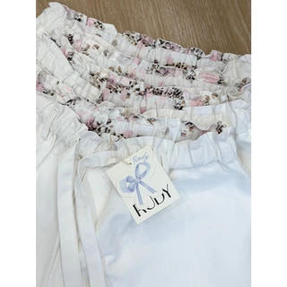 RUDY - BLOOM DETAIL CARGO 🌸กางเกงคาร์โก้ขอบพับได้ขายาวสะใจมาก