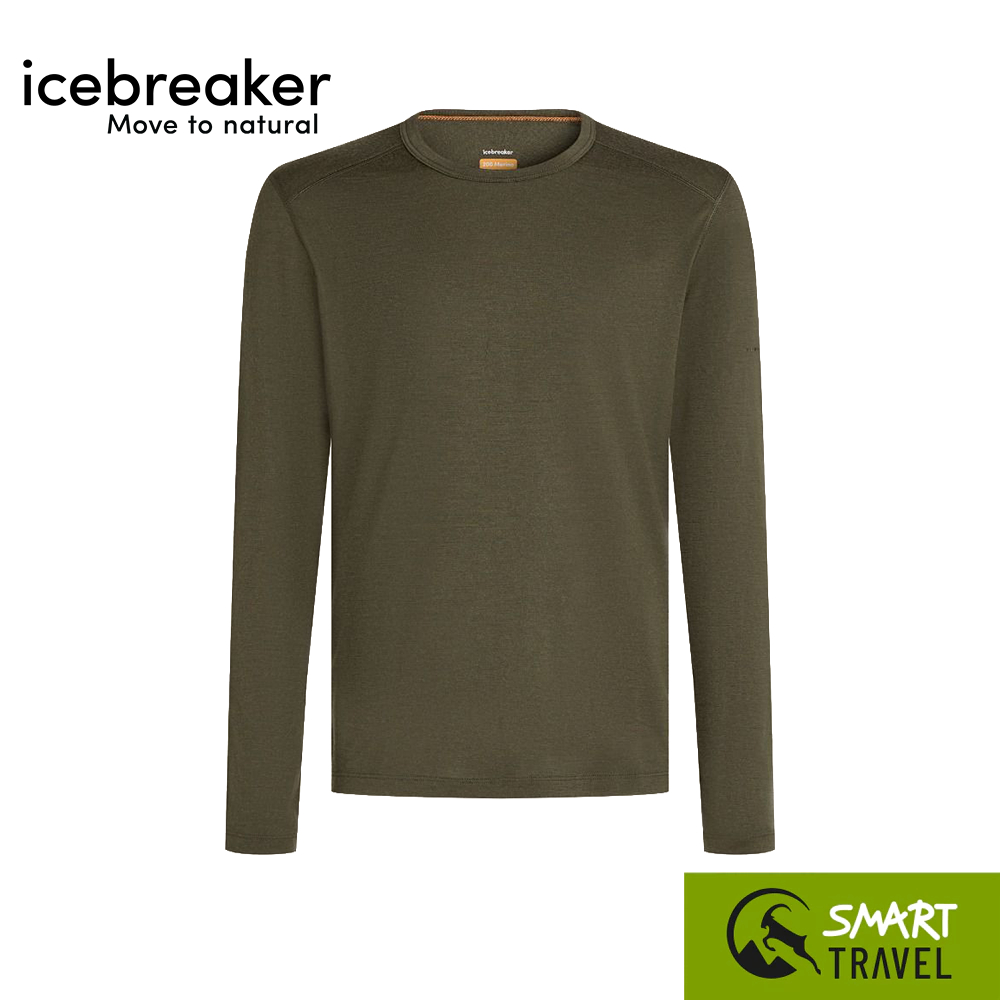 ICEBREAKER MEN’S 200 OASIS LS CREWE – DK LODEN เสื้อยืดผู้ชาย ราคา ถูกที่สุด ดีลบีเคเค แกลเลอรีภาพที่ 2