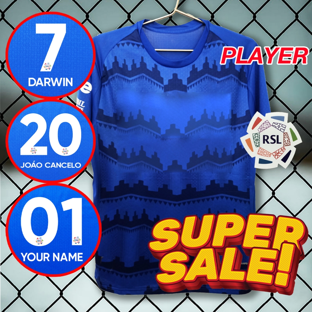 เสื้อฟุตบอล เสื้อเพลเยอร์ ทีม oัล ฮิลาa เหย้า 2025-26 #PY0079 รับทำชื่อเบอร์ ไซส์เอเชีย S-2XL