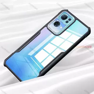 เคสกันรอยกล้อง PC+TPU สำหรับOppo Reno7 Pro Reno7Z Reno8Z กันกระแทก เคสหลังใส