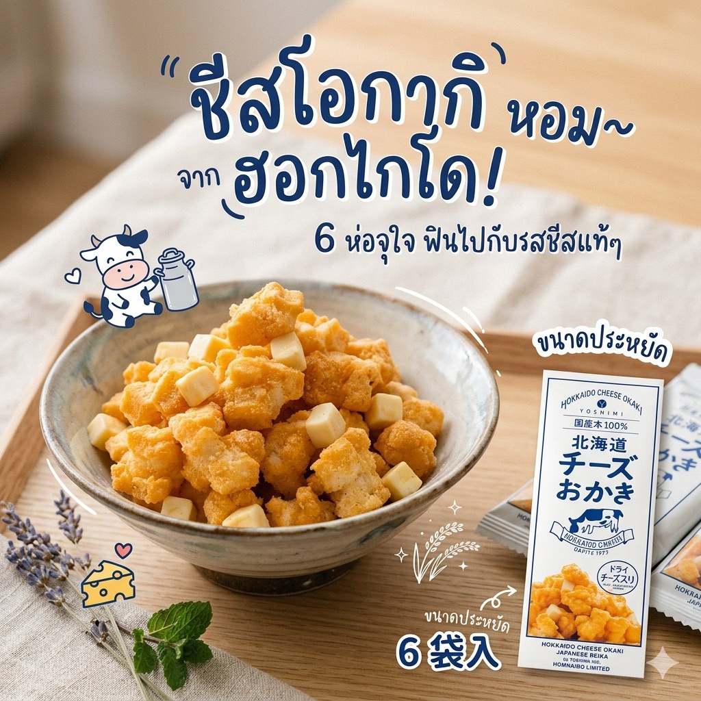 ‼️ร้านนี้ถูกที่สุด‼️Hokkaido Cheese Okaki ข้าวโพดผสมชีส ตัวเด็ดตัวดัง อร่อยขาดใจ นัวสุด บินตรงจากฮอกไกโด