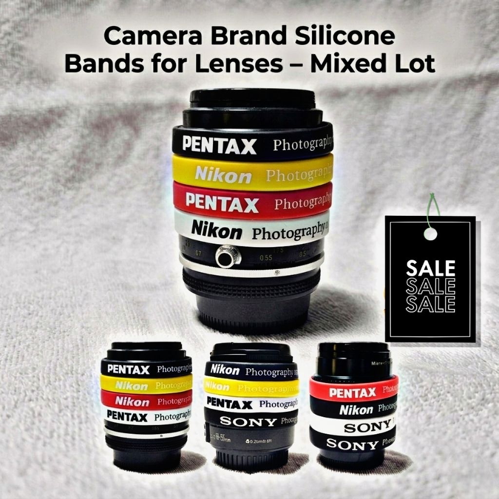 สายซิลิโคนรัดเลนส์ 62-72mm | Camera Silicone Lens Bands เพิ่มกริป โฟกัสดี แต่งเลนส์สวย