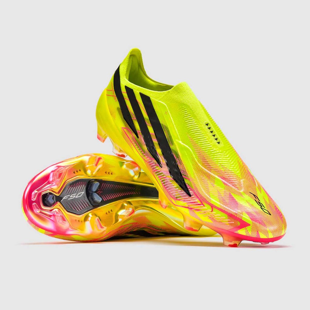 สตั๊ด รองเท้าฟุตบอล Adidas F50 Hyperfast Elite Laceless FG