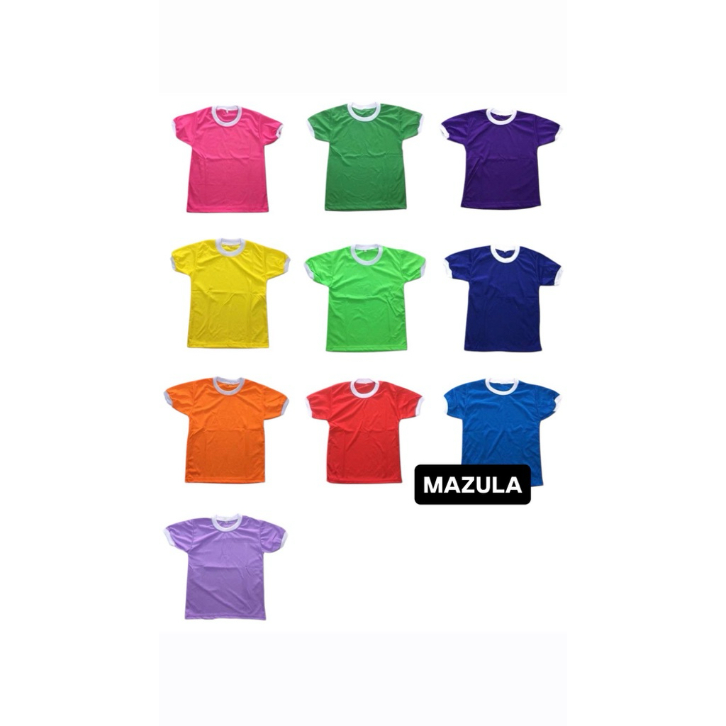 เสื้อพละเด็ก คอกลมขาว