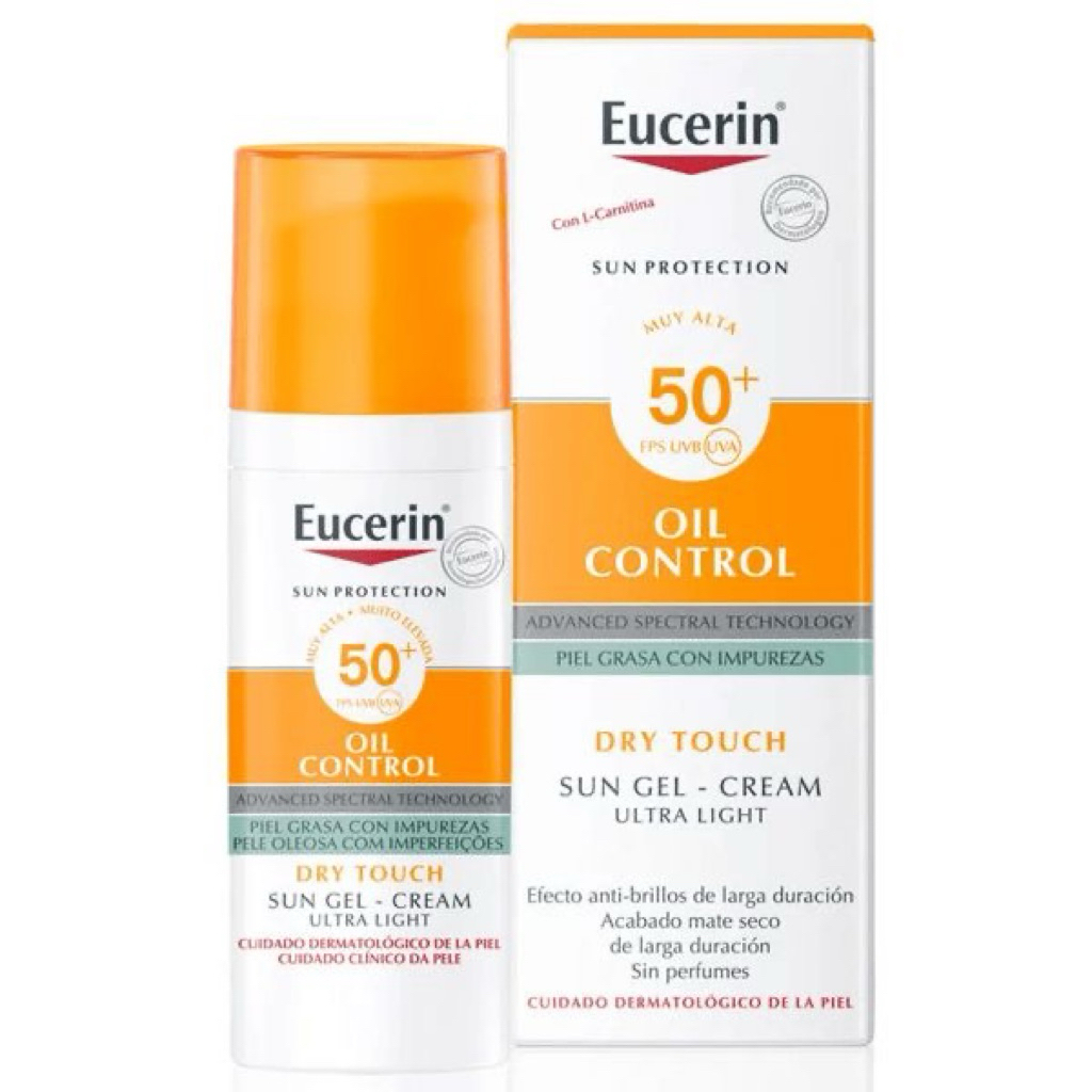 ครีมกันแดด Eucerin Sun Dry Touch SPF50+ สำหรับผิวมัน 50ml