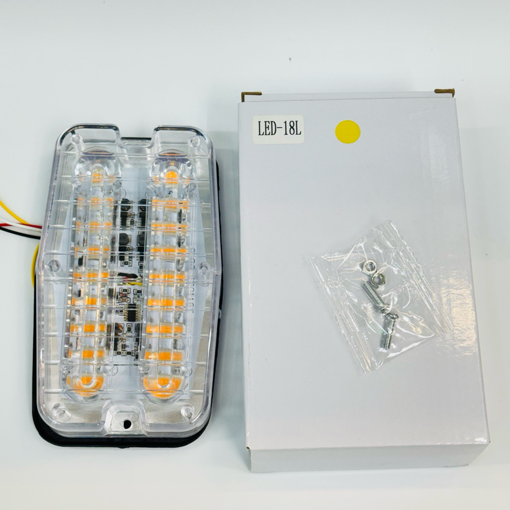 ไฟไซเรน M6 LED-18Lไฟไซเรนกู้ภัย ไฟไซเรนรถฉุกเฉิน ไฟฉุกเฉิน ไฟ2สี  กำลังไฟ12Vแดง/น้ำเงิน/เหลือง/น้ำเง