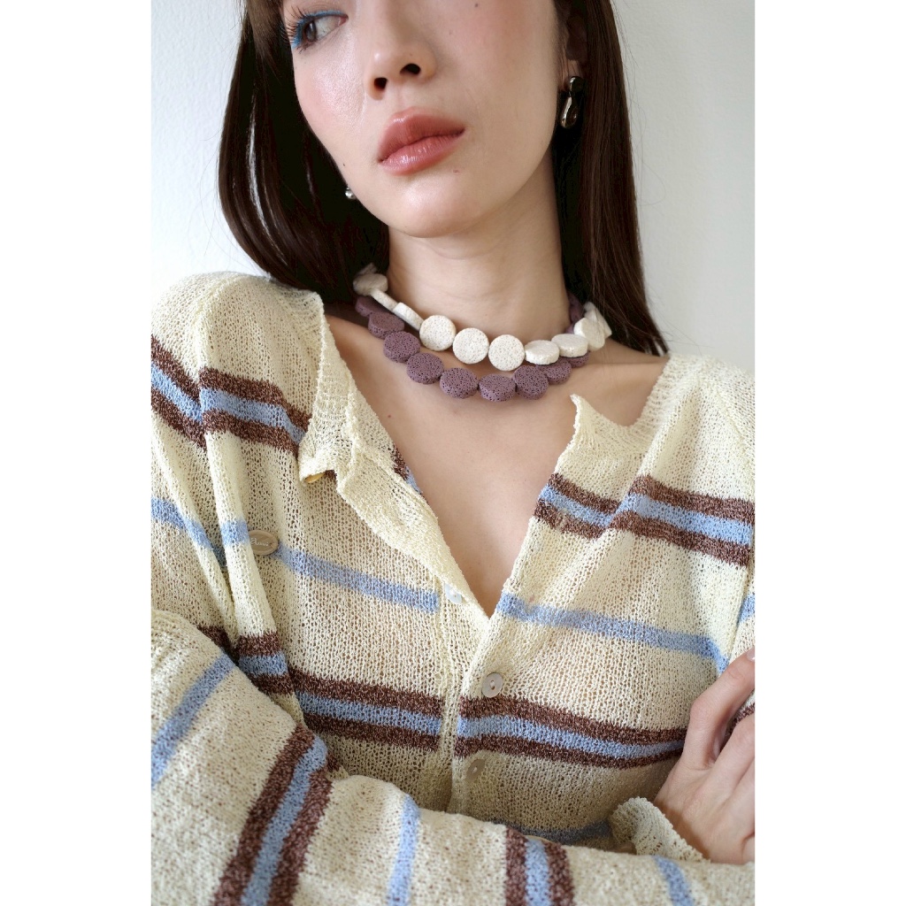 Akkara Studio - LAVA NECKLACE (ลาวา) สร้อยหินลาวา ดีไซน์เก๋ ไ่ม่ซ้ำใคร เสริมลุคให้เท่กว่าเดิม