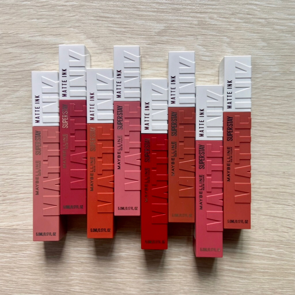 (แพ็คเกจใหม่)Maybelline Superstay Matte Ink Liquid Lipstick ลิปจิ้มจุ่มเนื้อแมท เมย์เบลลีนซุปเปอร์สเตย์ แมท อิ้งค์ 5 ml