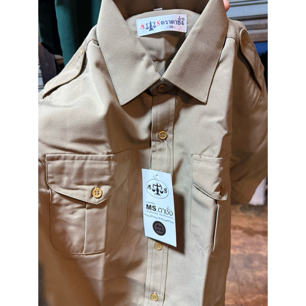 เสื้อลูกเสือสามัญ เหลือ 2ไซส์ ตราแมมมอส30คละแบรนด์46