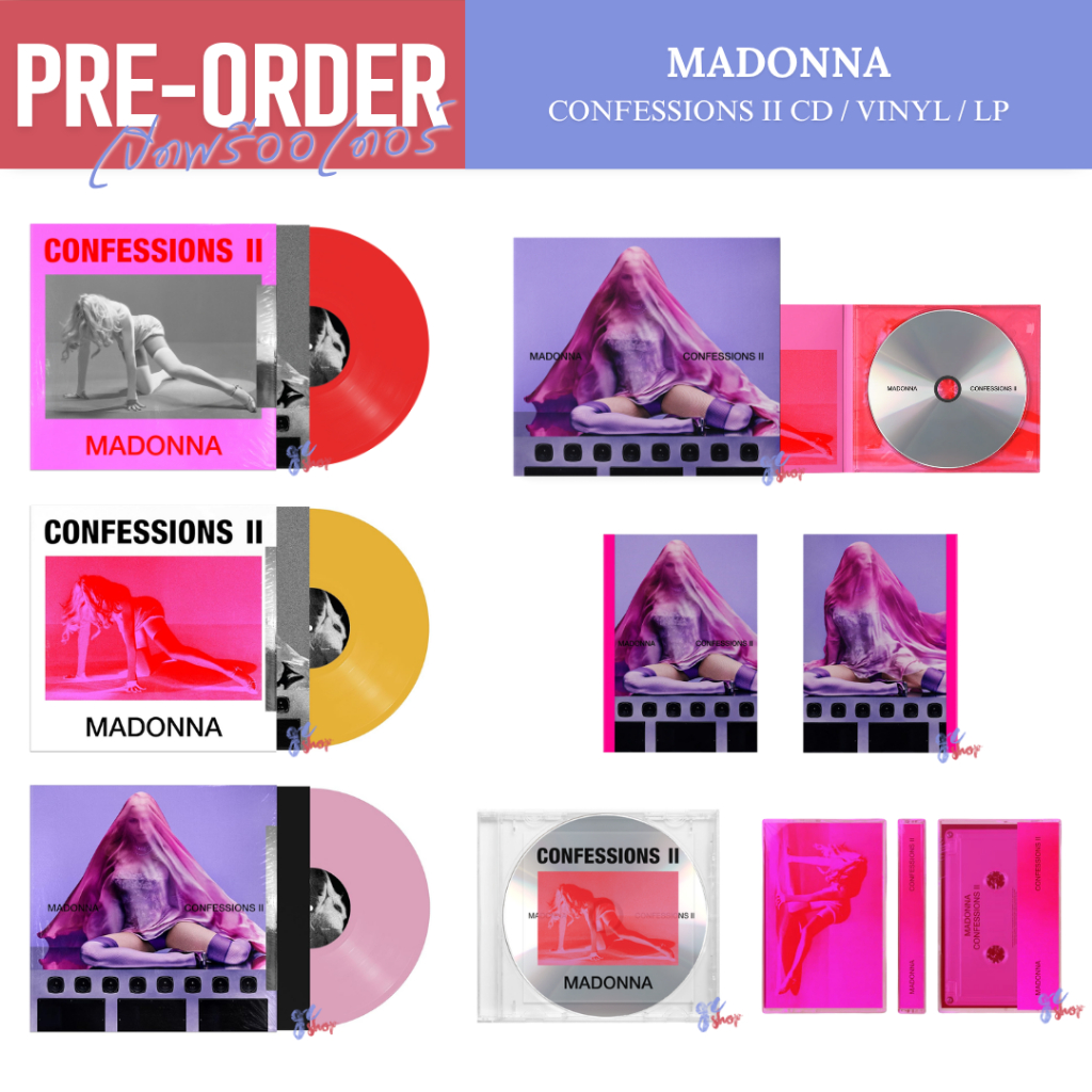 (Pre-Order) แผ่นเสียง Madonna - CONFESSIONS II CD / ซีดี / Vinyl / LP