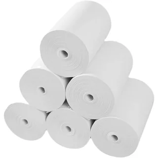 🔥ถูกที่สุด🔥 กระดาษความร้อน เครื่องวัดความดัน กระดาษใบเสร็จ ขนาด 57x45mm ยาว 25 m 10 ม้วน