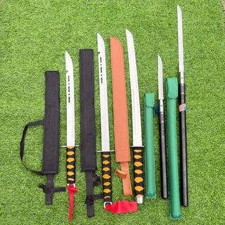 SAMURAI 70 cm. ใบสแตนเลส หนา 2.4 mm ใบเจาะพอดสวยงาม ยามรวมด้าม 70 เซนติเมตรเล่มสวย ซามูไร