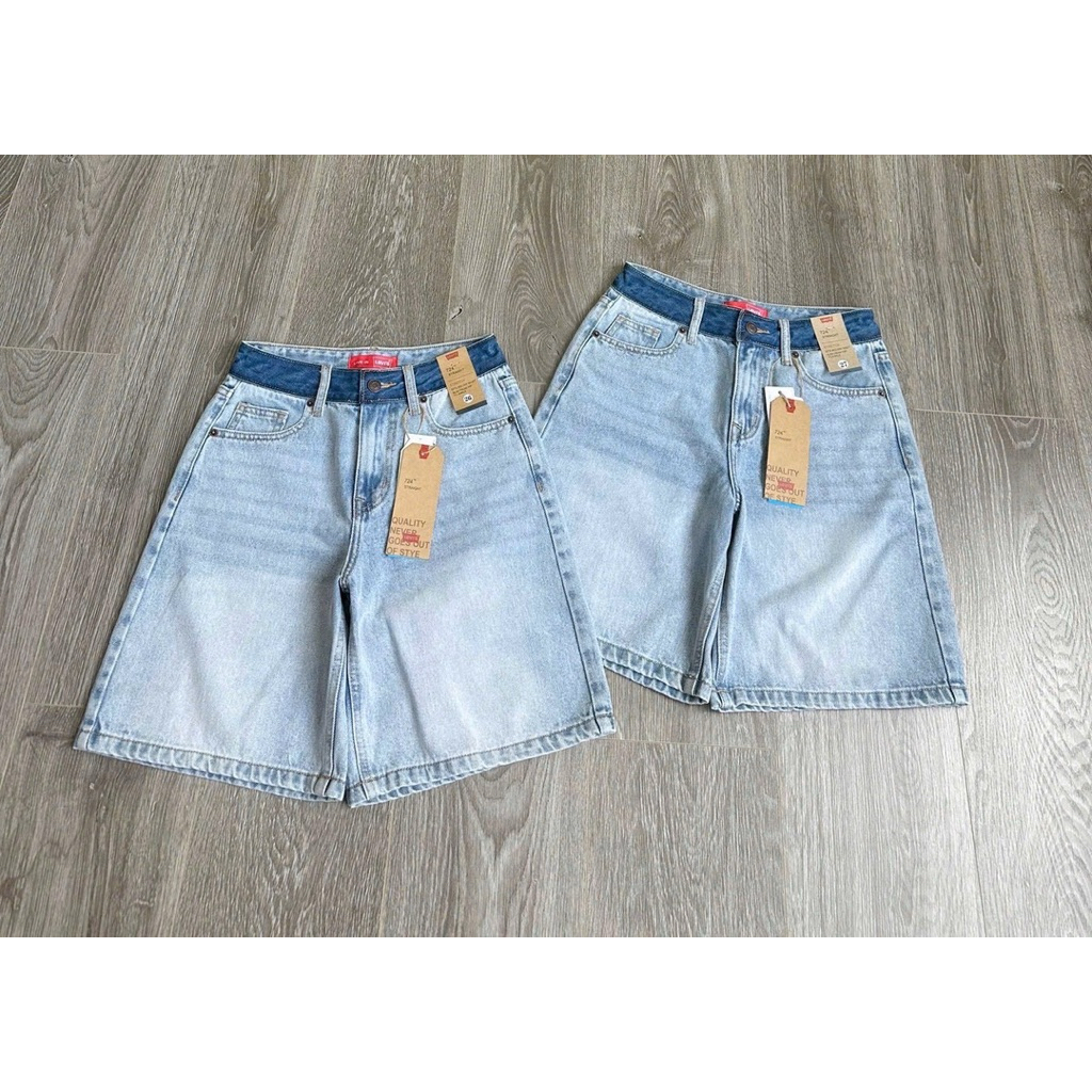 Str Straight Jeans กางเกงยีนส์สีฟอก เอวสูง สีสวย งานสวย