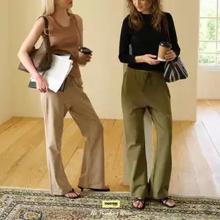 Toogtons ทุกตอนส์ กางเกงขายาว ขาม้า รุ่น Over Soft Long pants Signature กางเกงขายาวผู้หญิง ใส่สบาย