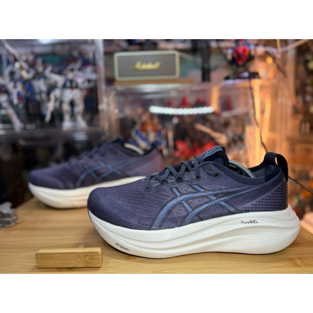 Asics Gel Nimbus 27  “ Indigo Fog Denim Blue “ M10.5us/44.5/28.25.cm/Wide