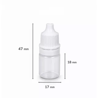 ขวดหยดพลาสติก ขนาด 3/10/15/60 ml (แพ็ค 10 ชิ้น) ขวดบีบใส ขวดแบ่งน้ำยา พร้อมใช้งาน DIY / เรซิ่น / เคมี