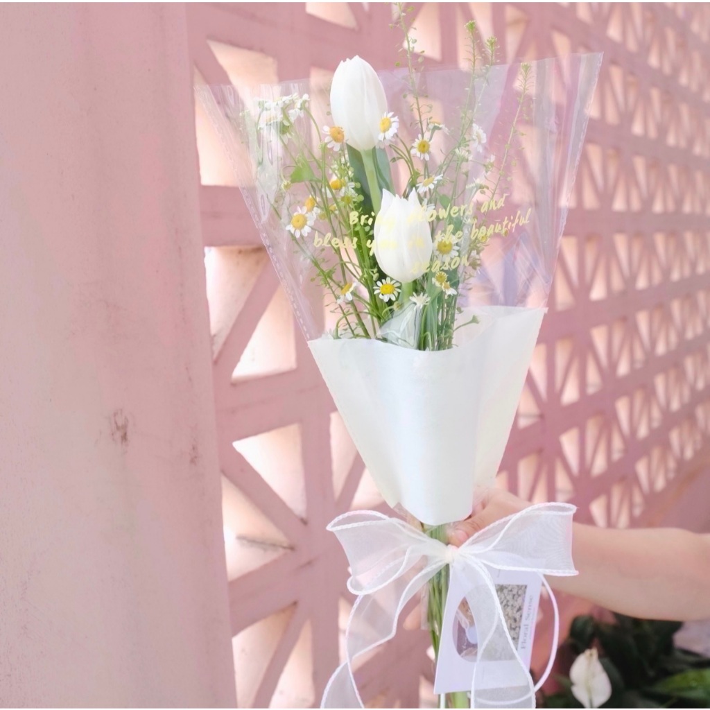 ‼️ส่งด่วน‼️ช่อดอกไม้สด Tulips ช่อดอกทิวลิป ดอกไม้แสดงความยินดี มอบให้แฟน ของขวัญวันเกิด 🎁💐