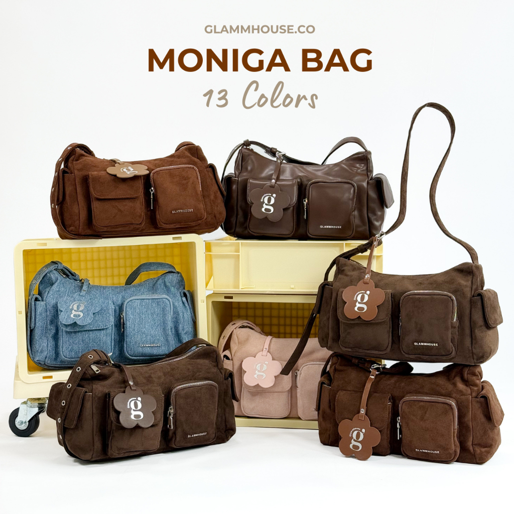 Glammhouse – Moniga bag กระเป๋าทรง cargo bag ขนาดเล็กรุ่นใหม่ สายปรับระดับได้ สามารถสะพายได้หลายแบบ แมทช์กับเสื้อผ้าได้ท