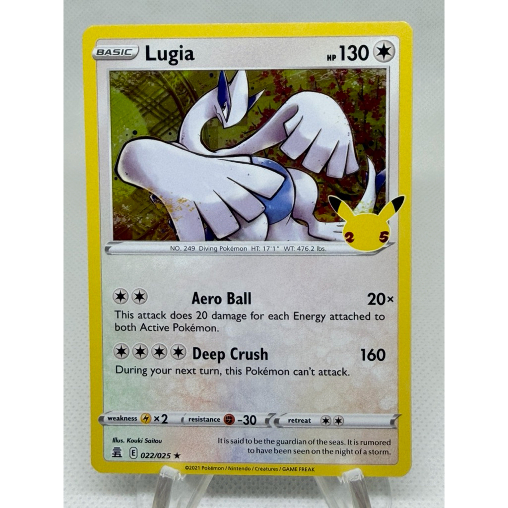 Pokemon Card Lugia รหัส E 022/025 ⭐️ Eng Version 🇺🇸การ์ดแท้💯% ของสะสมหายาก สุดแรร์✨