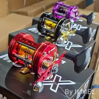 [ ของแท้ ] รอกเบท Weebass MOMO-X V.2 4+1BB เฟรมอลูมิเนียม CNC เฟืองทองเหลือง เบรก 9.5KG จุสายเยอะ