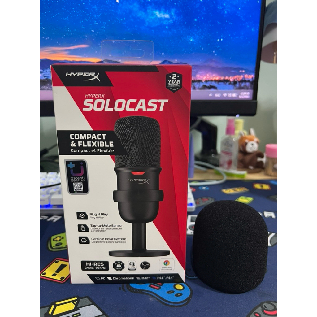 899฿ จาก 1500฿ HyperX solocast 🔥 (แถมฟองน้ำครอบไมค์)