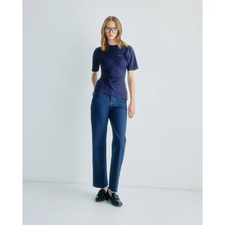 STUDIO UNKNOWN - SSS01 Riley Cinched Top เสื้อยืดตกแต่งปักจับจีบบริเวณช่วงอก