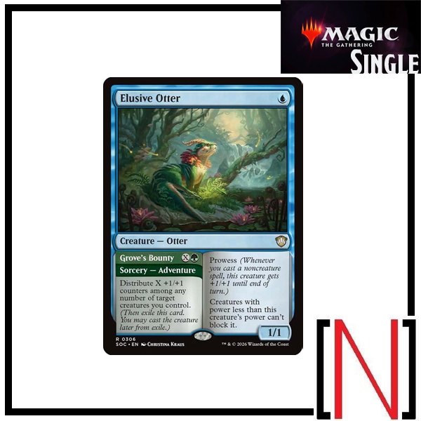 [MTG][Single][SOC] Elusive Otter ระดับ Rare [ภาษาอังกฤษ]