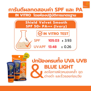 Minus-Sun ครีมกันแดด SPF 50+ PA+++ Shield Velvet Smooth สี Ivory ขนาด 30กรัม ไมนัส ซัน ไมนัส-ซัน