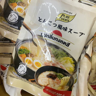 ซุปกลิ่นทงคตสึ ซุปสไตล์ชาบู สุกี้ ซอสสำหรับปรุงน้ำซุปชาบู สไตล์ญี่ปุ่น ขนาด 200 ml. ตรา เพียวฟู้ดส์