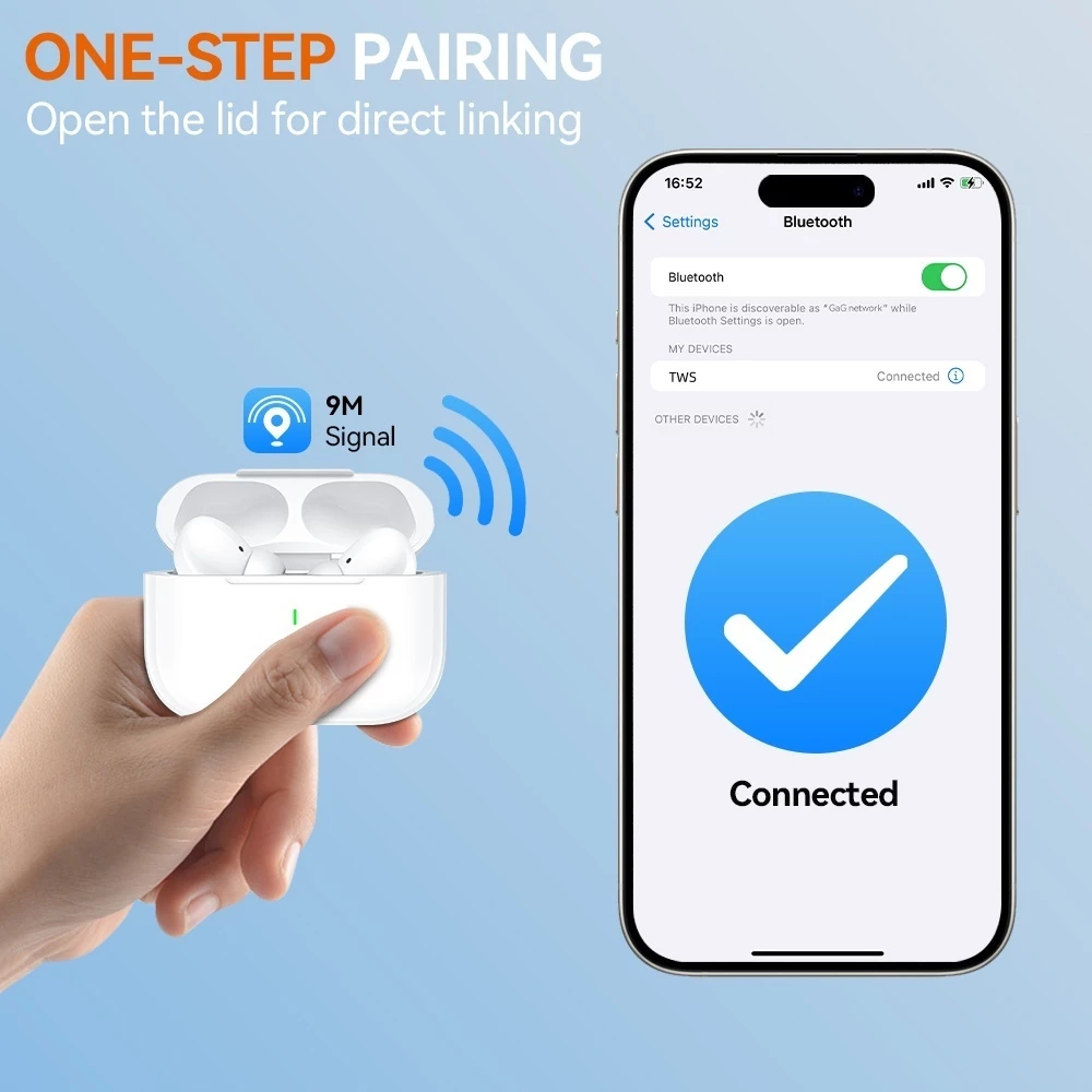 BEGD A7Pro หูฟัง Bluetooth 5.3 ANC มีไมค์ Type-C thumbnail 8
