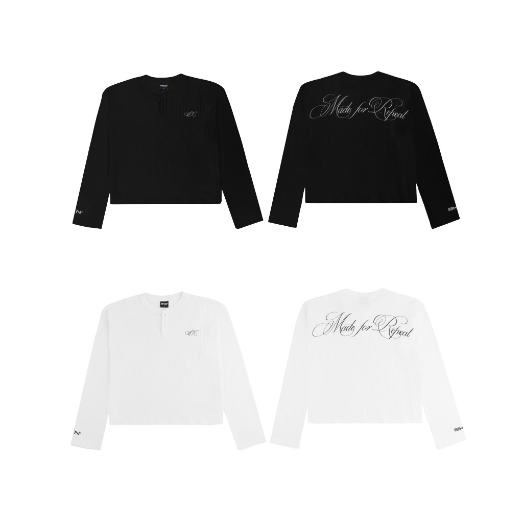 SKN MADE FOR REPEAT LONG SLEEVE WAFFLE สินค้ามีให้เลือก 2 สี