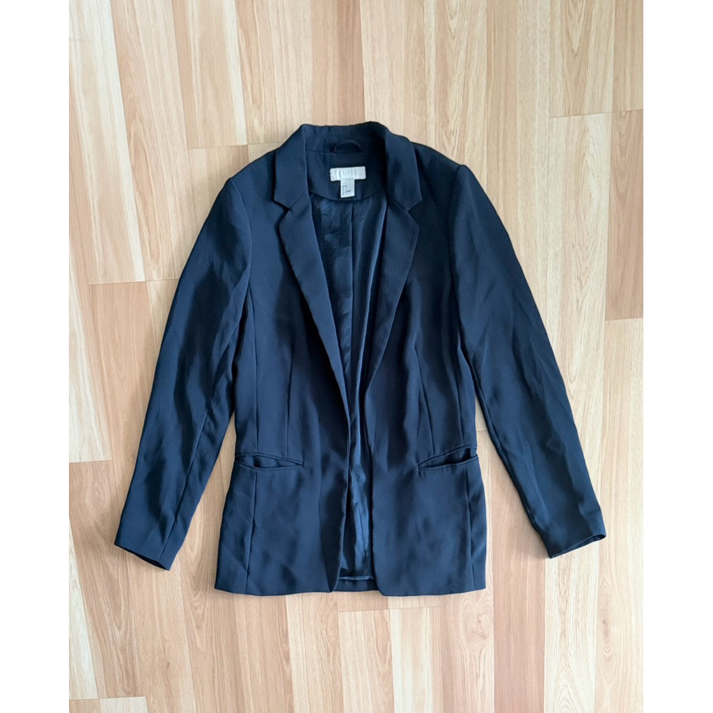 h&m blazer navy กรม 36