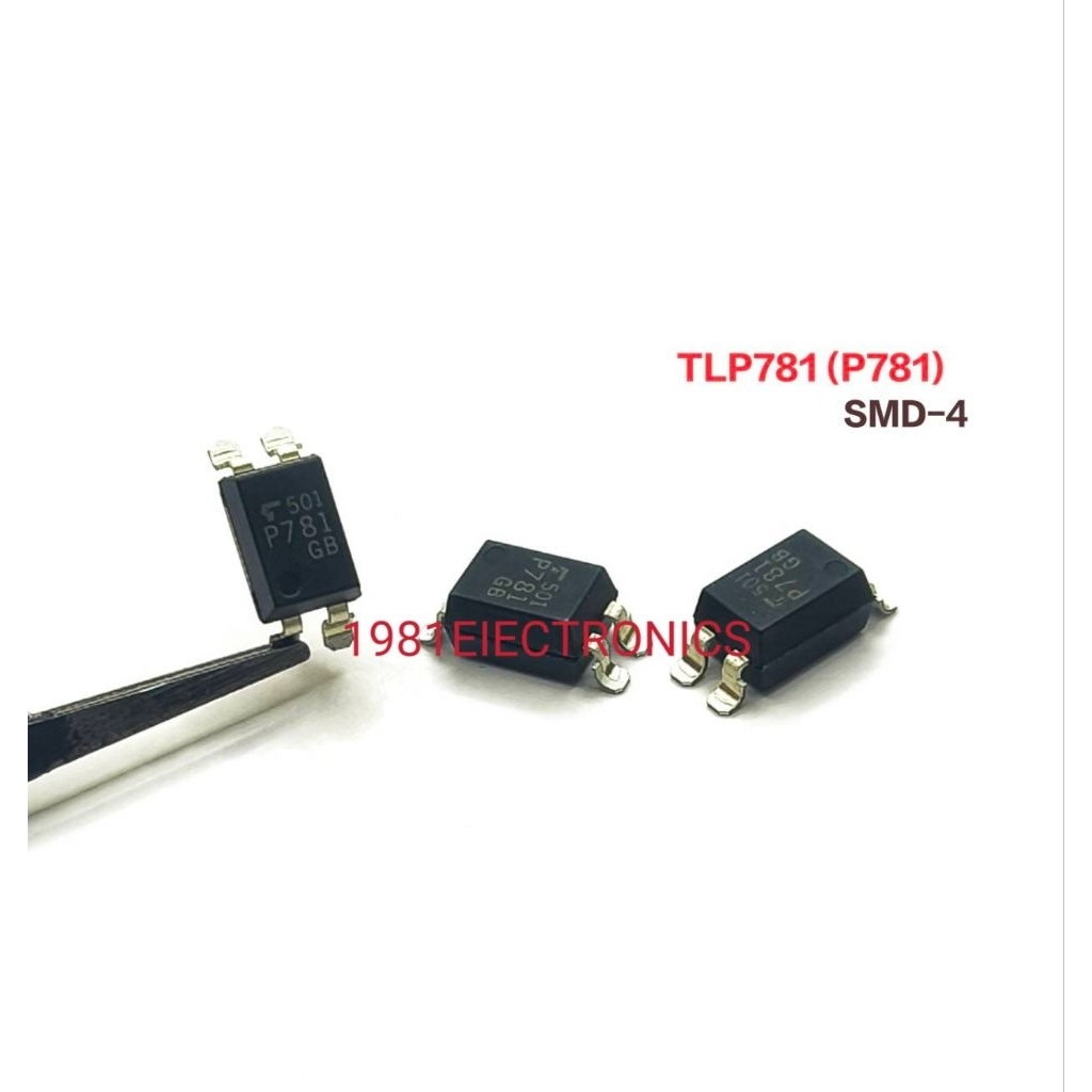 ราคา 1ตัว 👉👉 TLP781 P781 SMD-4  Optocoupler Transistor Output 1 Channel ออปโต้คอปเปอร์ 4ขา แปะปริ้น 