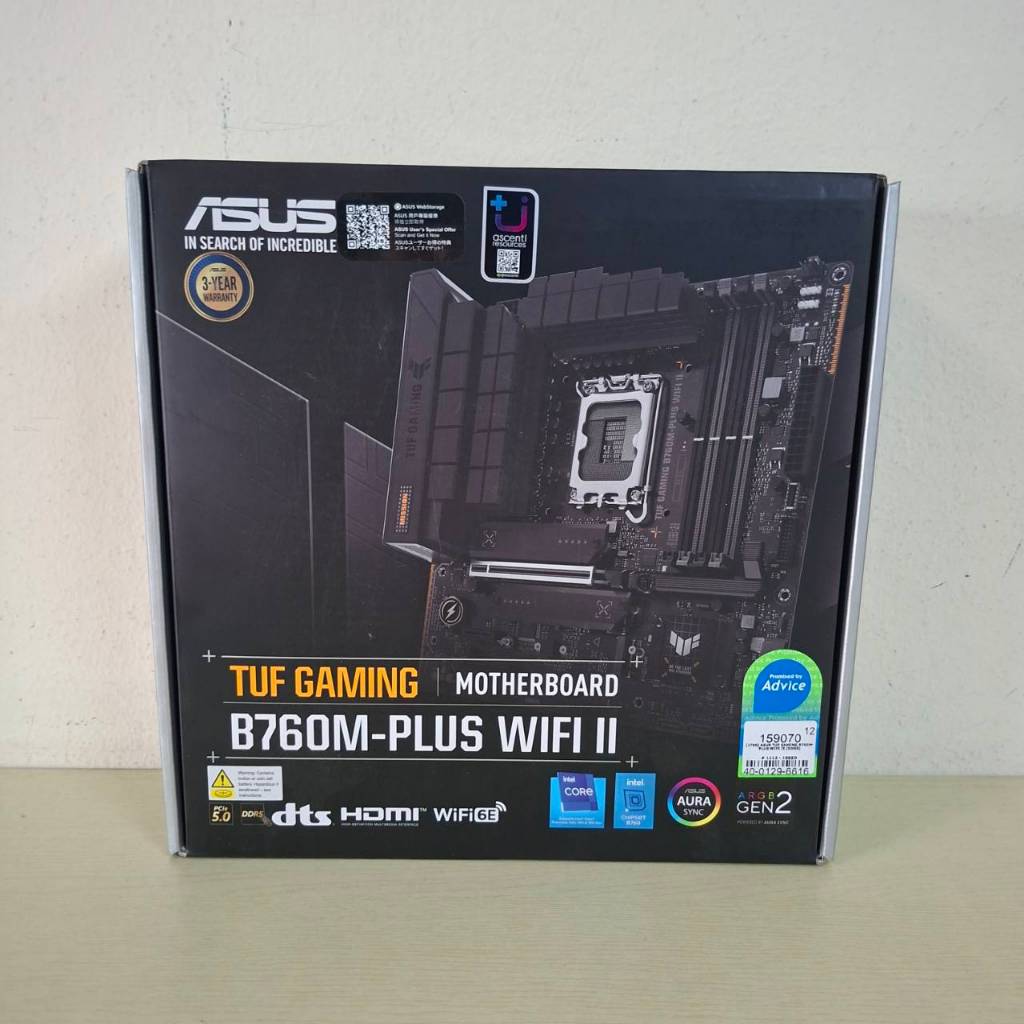 [สินค้าใหม่] ASUS TUF GAMING B760M-PLUS WIFI II (DDR5)