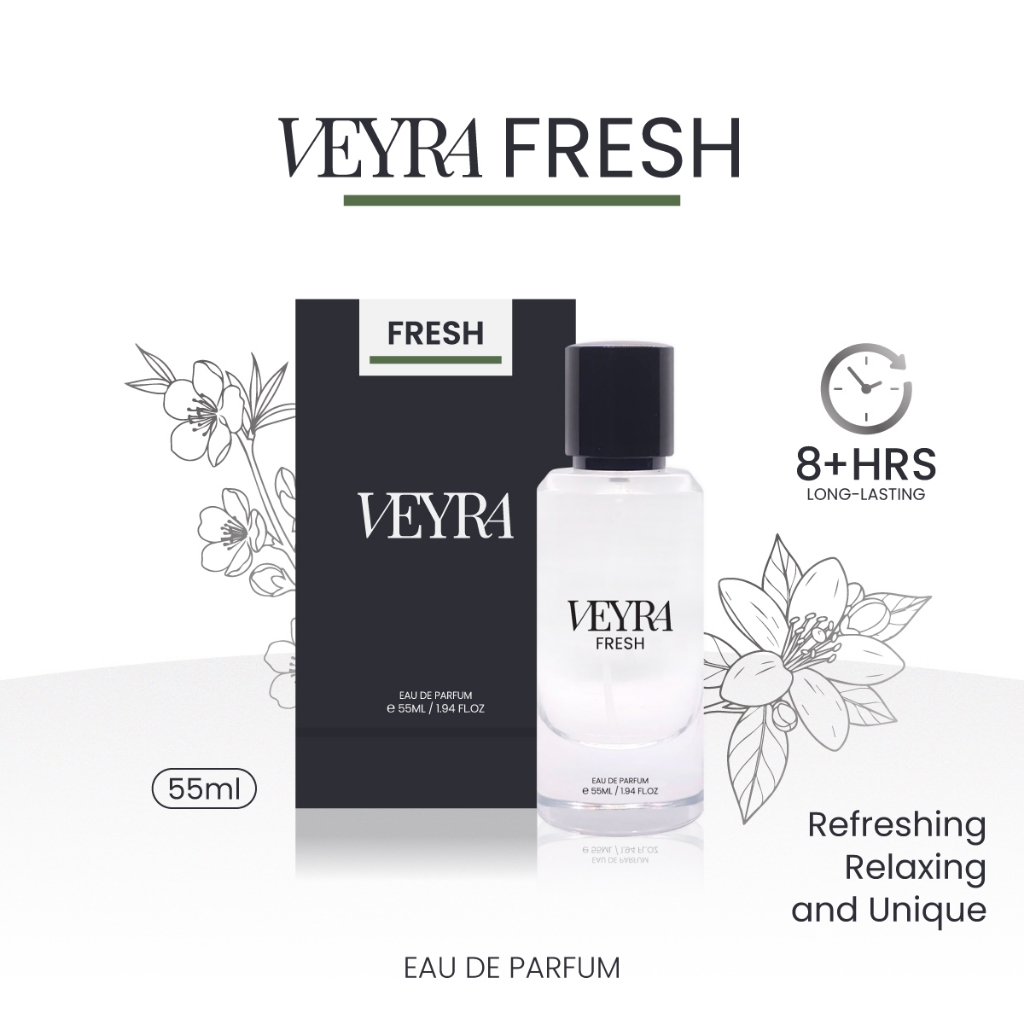 VEYRA Fresh EDP 55ml | Matcha & Coconut Water หอมสดชื่น นุ่ม สะอาด (Essential Oil >90%)