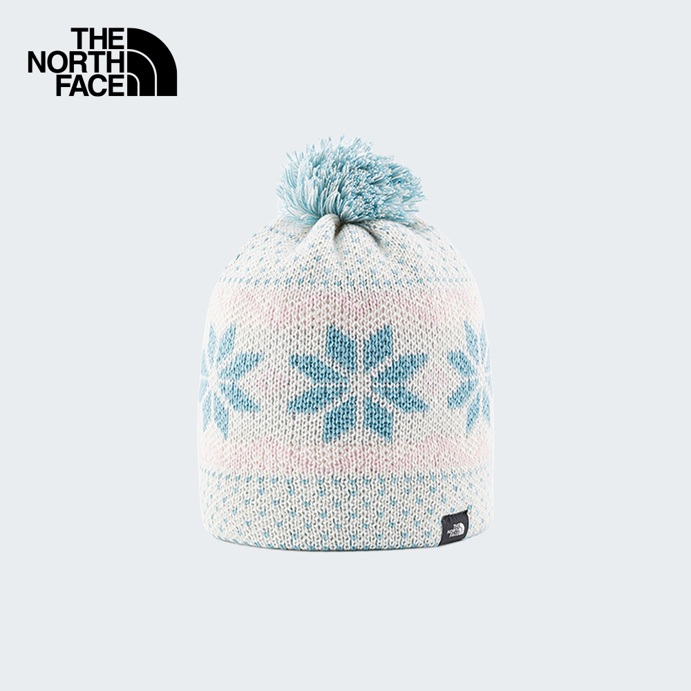 THE NORTH FACE KIDS CABIN SKI TUKE - WHITE DUNE JACQUARD หมวกบีนนี่ เด็ก