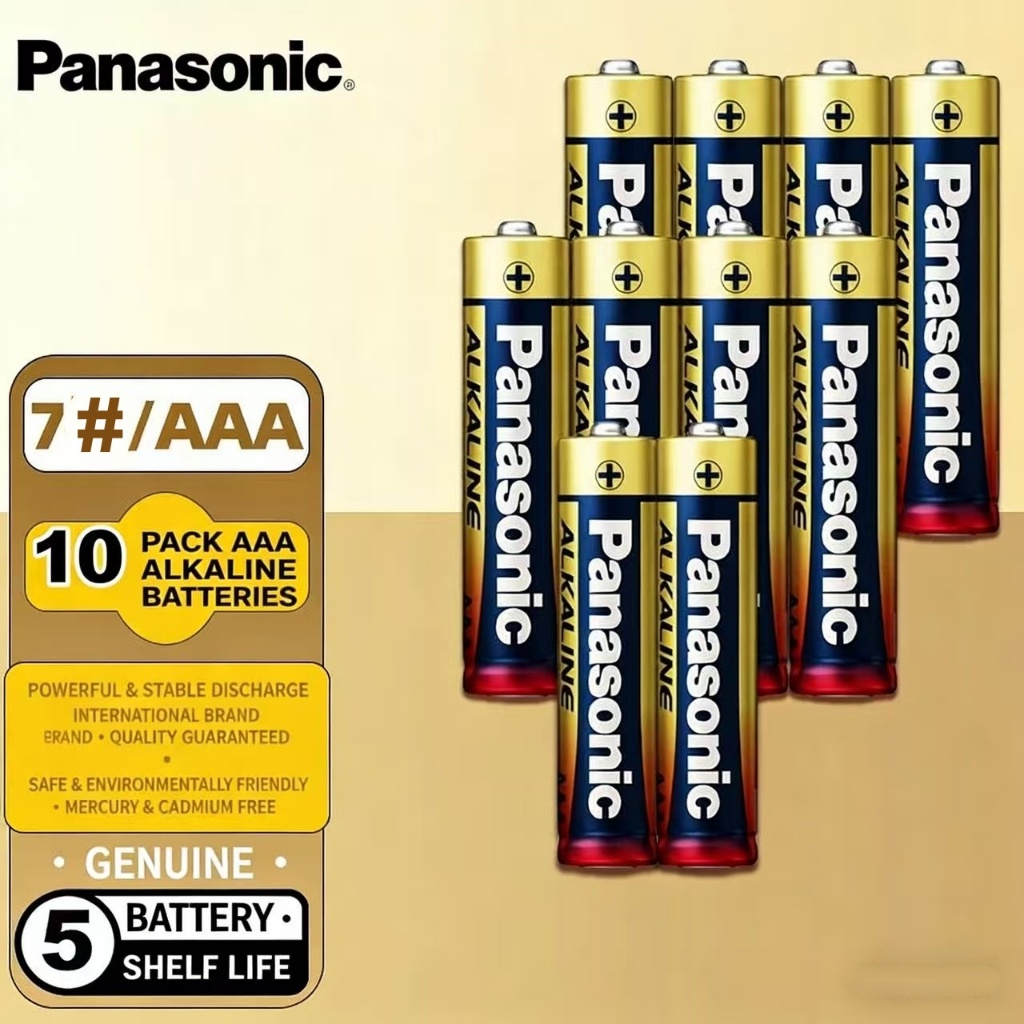 แท้💯พร้อมส่ง Panasonic Alkaline AA/AAA ถ่านอัลคาไลน์ 1.5V ถ่านไฟฉาย รีโมท ของเล่น พานาโซนิค